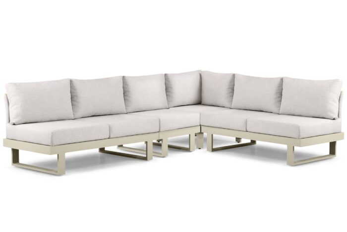 Lifestyle Garden Furniture Lorenzo hoek loungeset 4-delig – Taupe-naturel-bruin