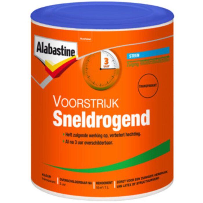 Alabastine Voorstrijk sneldrogend transp 1l