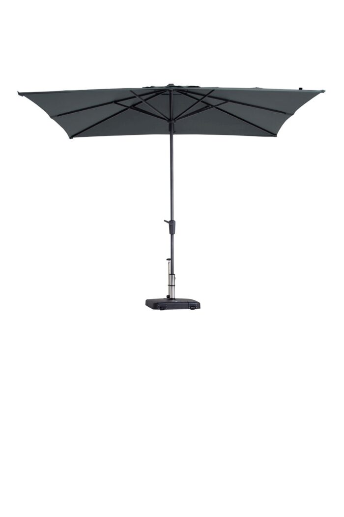 Madison Stokparasol Syros luxe 280×280 cm Polyester grey zonwering – grijs
