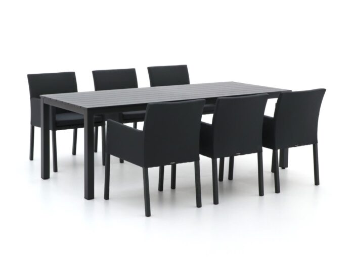 Manifesto Furniture Arzana/Menzano 220cm dining tuinset 7-delig – Grijs