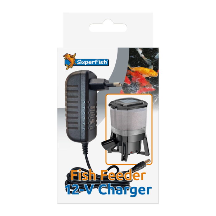 Superfish Solar fish feeder charger eu – zwart
