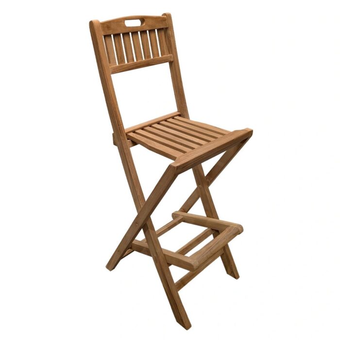 Buitengewoon de boet Florence Folding Barstoel Teak – bruin