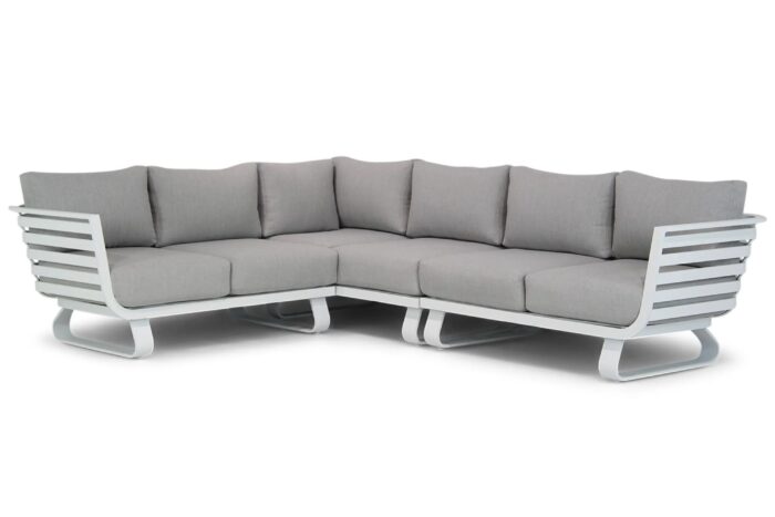 Santika Furniture Sovita hoek loungeset 3-delig – Wit