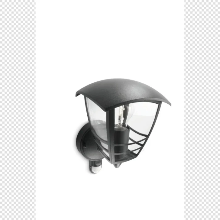 Philips Creek buitenwandlamp met sensor zwart verlichting