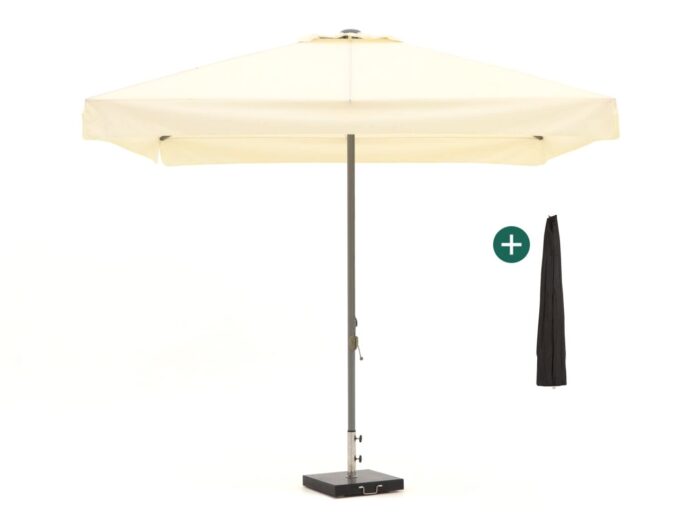 Shadowline Bonaire parasol 300x300cm Laagste prijsgarantie! – Wit