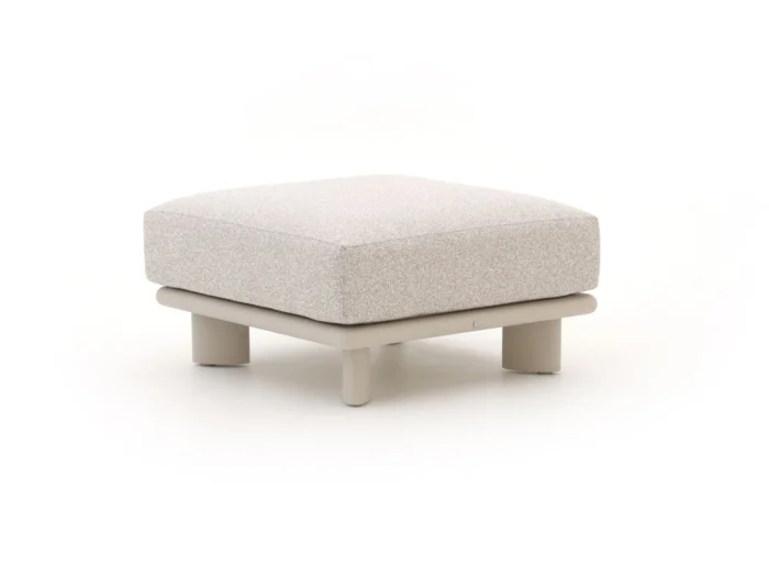 Bellagio tuinmeubelen Battuello lounge voetenbank 81x81x46cm - Taupe