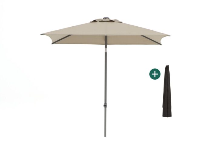 Shadowline Push-up parasol 210x150cm – Taupe