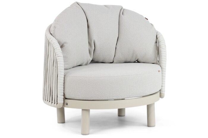 Santika Furniture Nanda lounge tuinstoel – Taupe-naturel-bruin