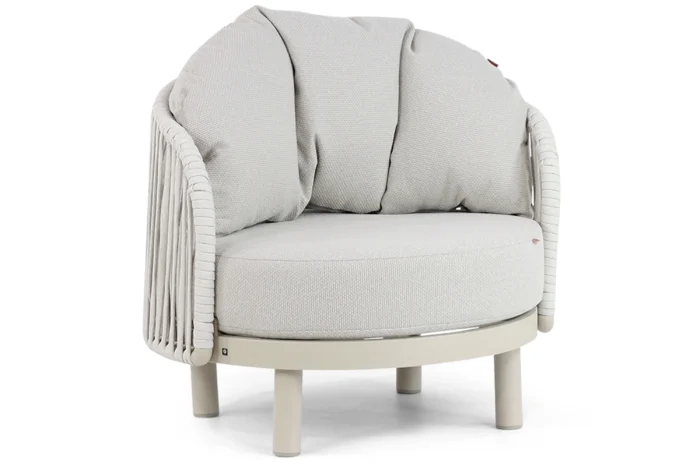 Santika Furniture Nanda lounge tuinstoel - Taupe-naturel-bruin