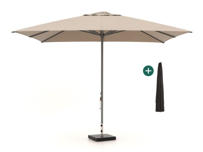 Shadowline Cuba parasol 350x350cm Laagste prijsgarantie! – Taupe