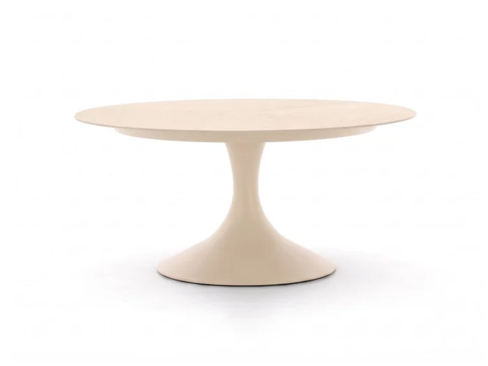 SUNS Nova low dining tuintafel ø 150cm (h: 68cm) - Taupe