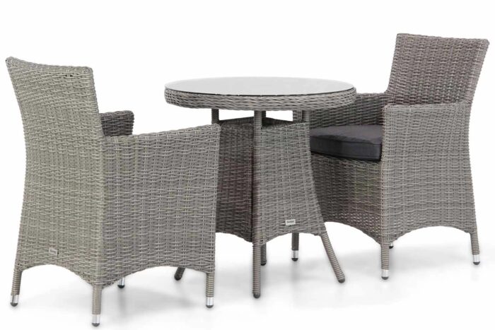 Garden Collections Dublin/Bolton 70 cm dining tuinset 3-delig – Grijs-antraciet