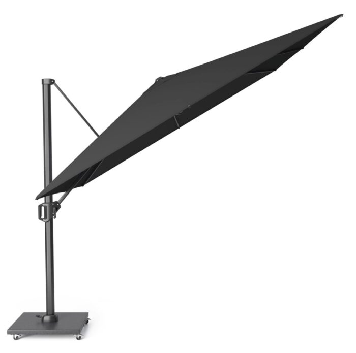 Platinum Zweefparasol Challenger T1 3×3 meter Zwart zonwering – tweekleurig