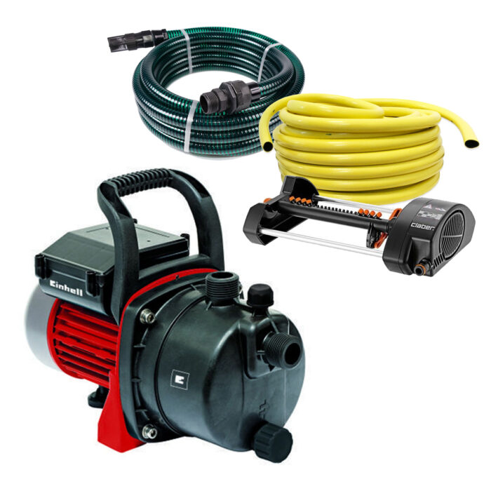 Einhell GC-GP 6538 Basis Beregeningspakket – Rood / zwart / RVS