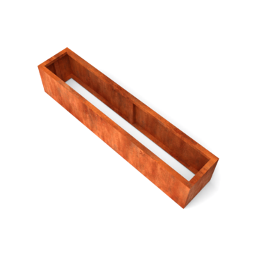 Geroba Artesa rechthoekige plantenbakken cortenstaal 2000x400x400 mm – bruin