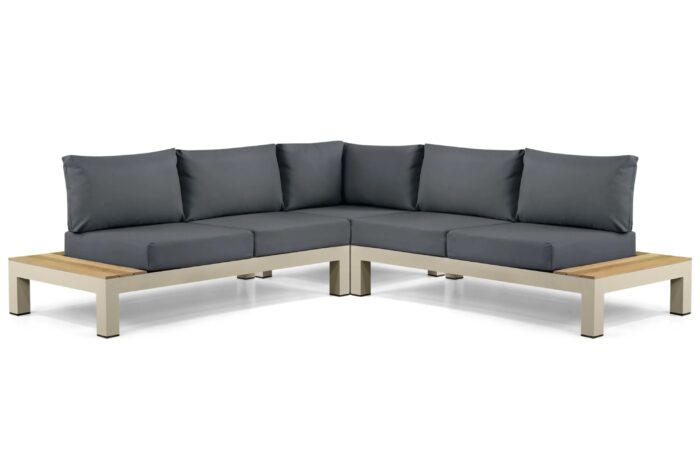 Lifestyle Garden Furniture Vittoria hoek loungeset 3-delig – Taupe-naturel-bruin