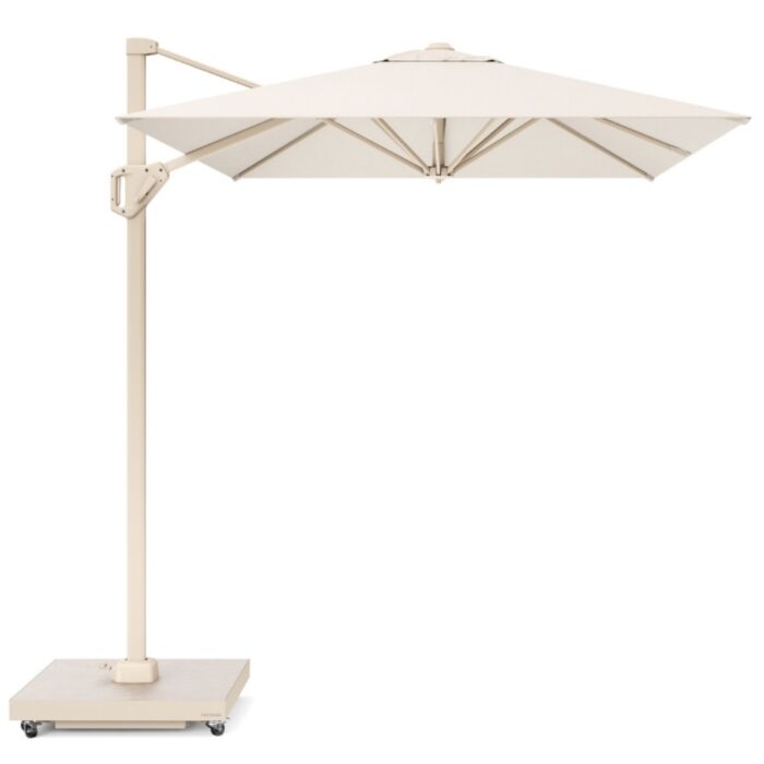 Platinum Voyager T¹ zweefparasol | 250x250cm | Ivory/Sandstone – Wit, Beige