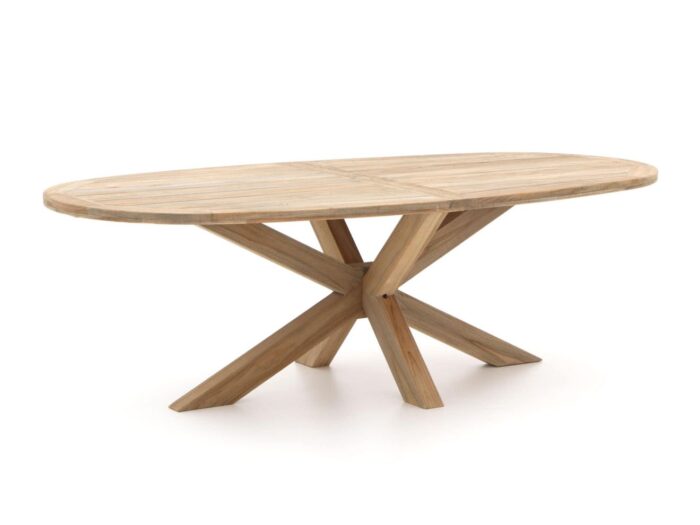 ROUGH Furniture ROUGH-Y Ellips dining tuintafel 240x120cm Laagste prijsgarantie! – Bruin
