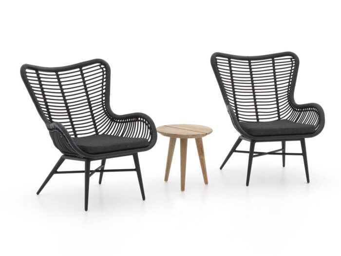 Intenso Furniture Intenso Rovello/ROUGH-K 40cm lounge balkonset 3-delig Laagste prijsgarantie! – Bruin