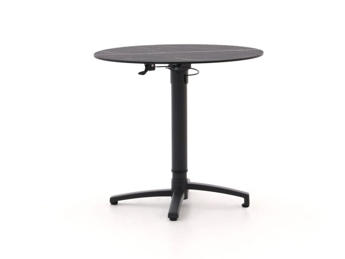 Bellagio tuinmeubelen Canzo klaptafel ø80 (h:73/109cm) verstelbaar – Grijs