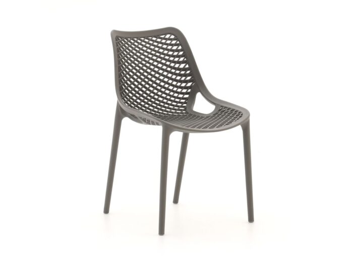 Forza Furniture Forza Ripi dining tuinstoel stapelbaar Laagste prijsgarantie! – Grijs