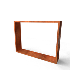 Geroba Egura cortenstaal houtopslag 2000x385x2000 mm – bruin