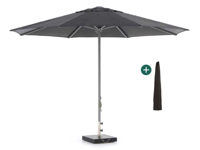 Shadowline Cuba parasol ø 350cm Laagste prijsgarantie! – Zwart