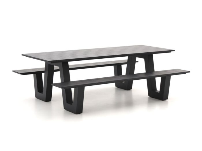 Bellagio tuinmeubelen Bellagio Cavoli picknicktafel 220x86x74cm Laagste prijsgarantie! – Grijs