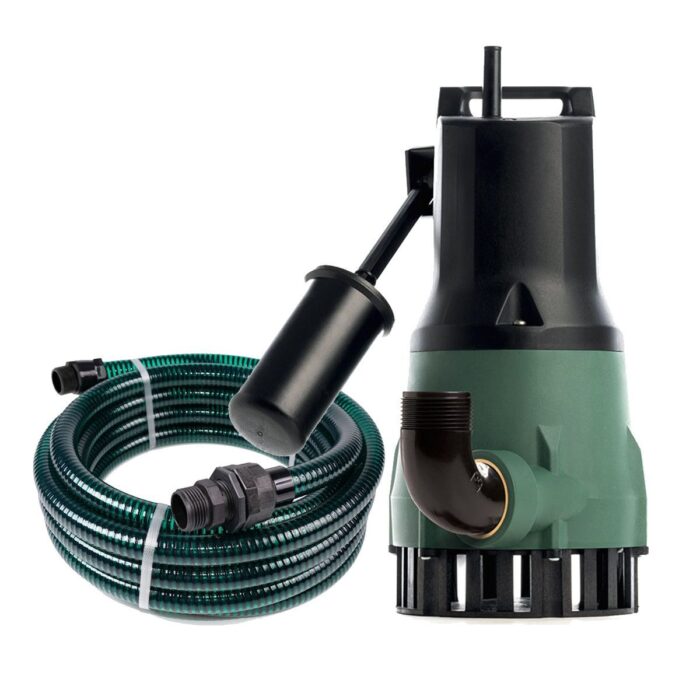 Dab FEKA 300 M-A met afvoerslang 7 meter – Groen/ zwart / RVS