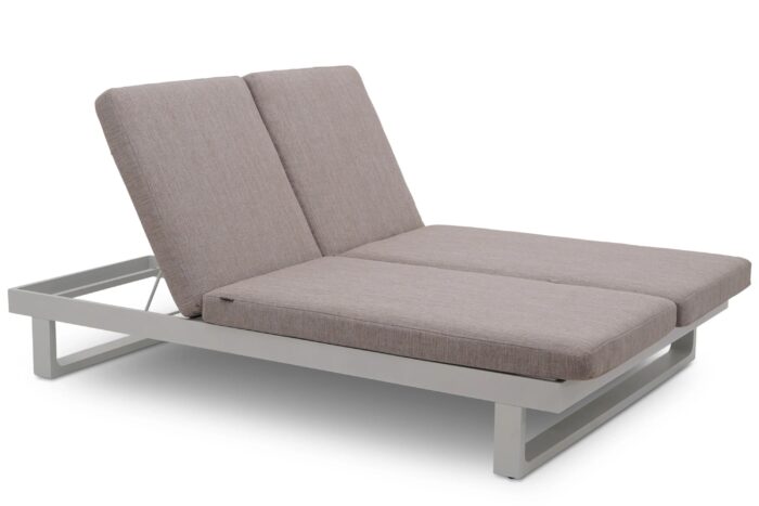 Lifestyle Garden Furniture Massimo ligbed met kussen wit/earth
