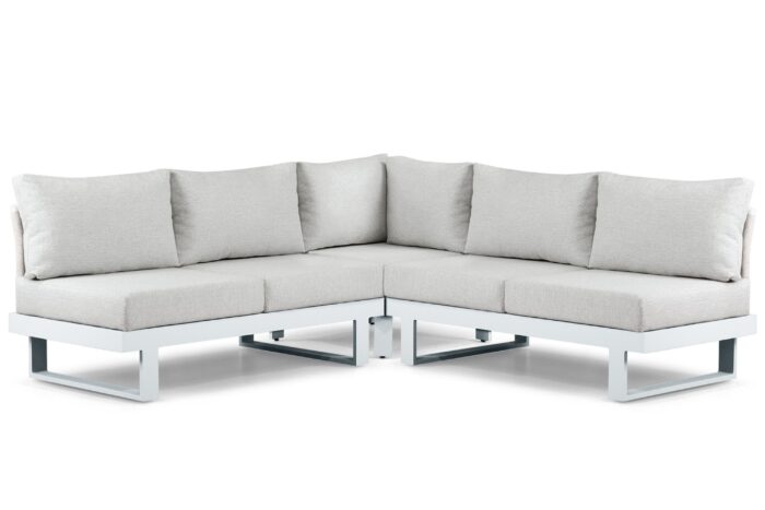 Lifestyle Garden Furniture Lorenzo hoek loungeset 3-delig – Wit