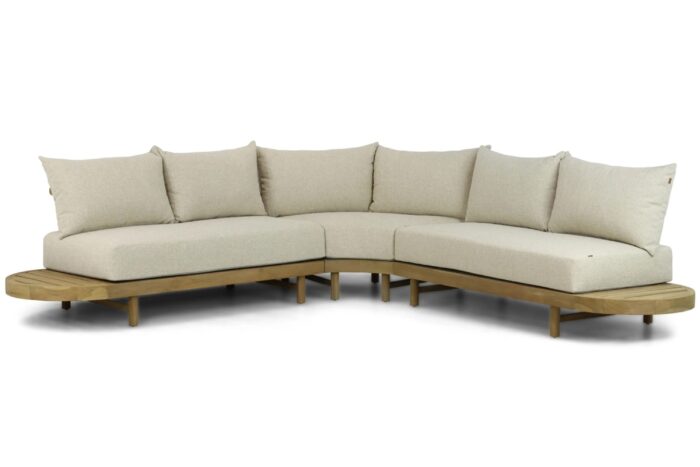 Santika Furniture Kayu hoek loungeset 3-delig – Old teak greywash