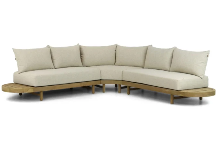 Santika Furniture Kayu hoek loungeset 3-delig - Old teak greywash