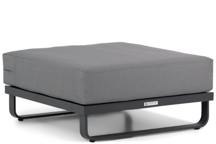 Lifestyle Garden Furniture Venezia loungetafel vierkant met kussen – Grijs-antraciet
