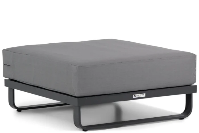 Lifestyle Garden Furniture Venezia loungetafel vierkant met kussen - Grijs-antraciet