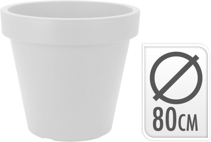 Nampook Bloempot EK Rond 80x80x69 cm VI Wit