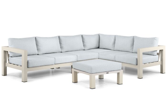 Lifestyle Garden Furniture Luca hoek loungeset 5-delig – Taupe-naturel-bruin