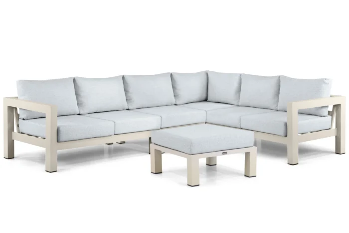 Lifestyle Garden Furniture Luca hoek loungeset 5-delig - Taupe-naturel-bruin
