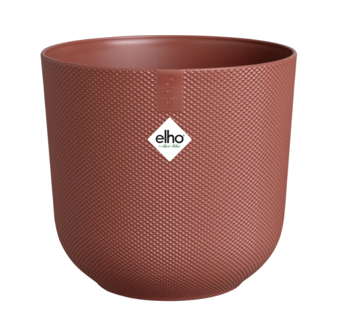 Elho Jazz rond mini 7 cm toscaans rood bloempot