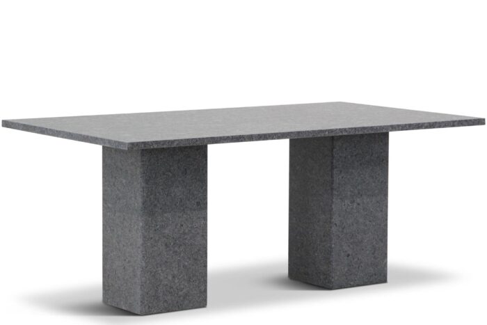 Garden Collections Graniet dining tuintafel 180 x 100 cm – Grijs-antraciet