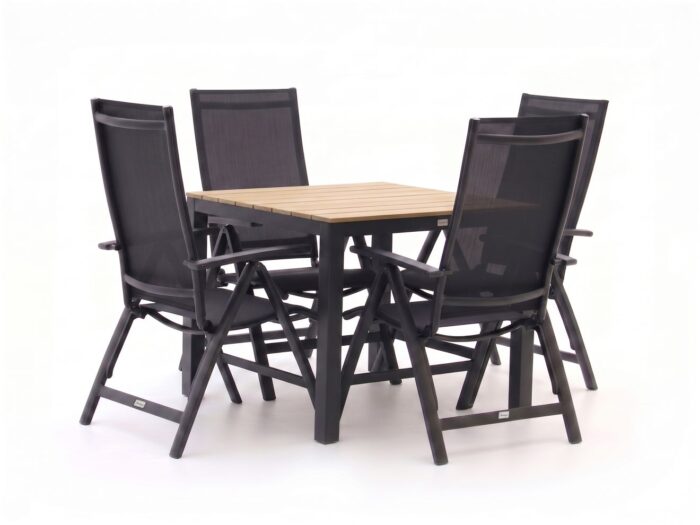 Bellagio tuinmeubelen Bellagio Avenza/Fidenza 90cm dining tuinset 5-delig verstelbaar Laagste prijsgarantie!