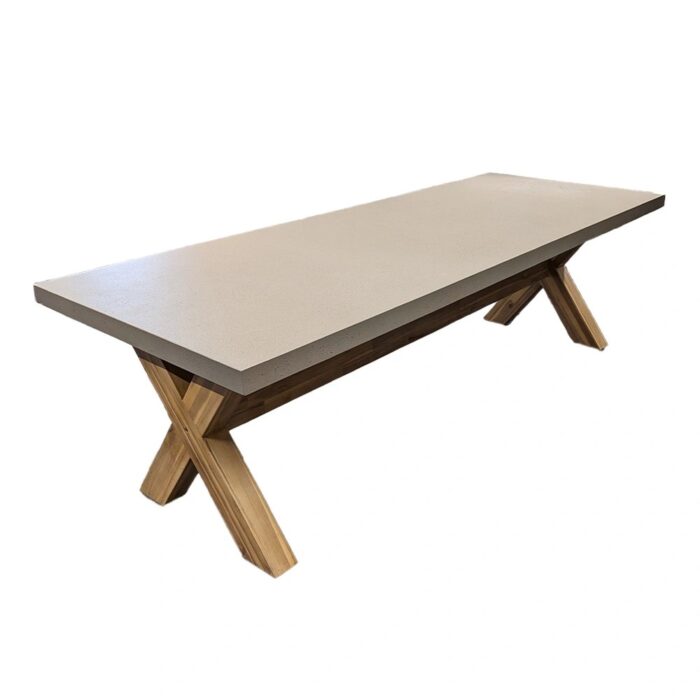 Buitengewoon de boet San Giovanni Dining Tuintafel 250×100 cm – bruin;grijs