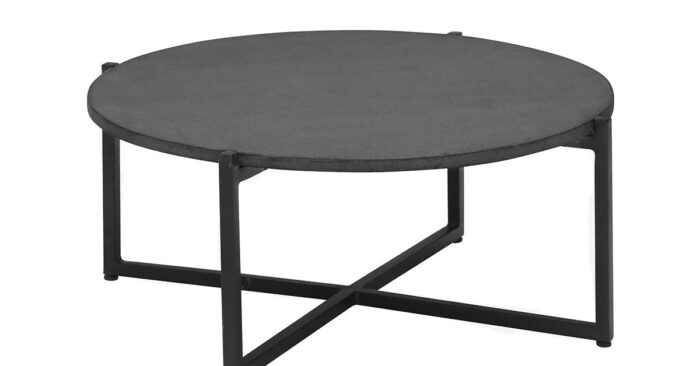 Apple Bee | Koffietafel Soul Ø 74 x 30 cm | Lava-Black
