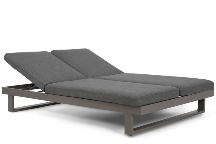 Lifestyle Garden Furniture Massimo ligbed met kussen antraciet/dark grey – Grijs-antraciet