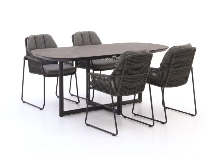 Tierra Outdoor Rivera 180cm dining tuinset 5-delig Laagste prijsgarantie!