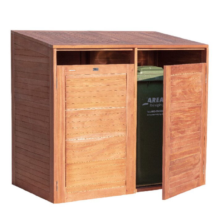 Tuindeco Containerberging dubbel, hardhout – hout