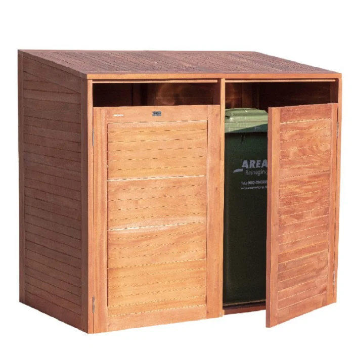 Tuindeco Containerberging dubbel, hardhout - hout