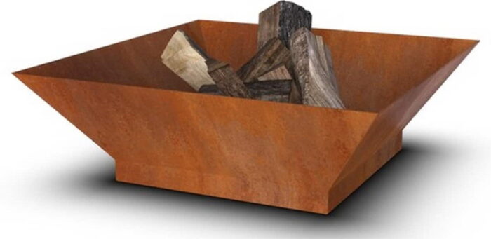 Geroba Oskol Vuurschaal 800 x 800 x 280 mm Cortenstaal – bruin
