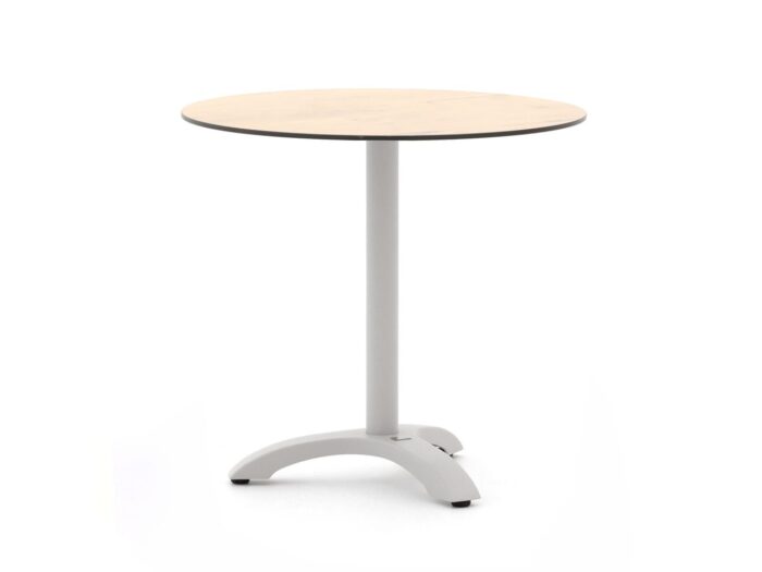 Bellagio tuinmeubelen Lisio tuintafel ø80cm (h:73cm) – Wit