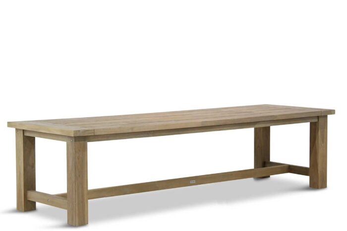 Garden Collections Fourmile dining tuintafel 300 x 100 cm – Old teak greywash